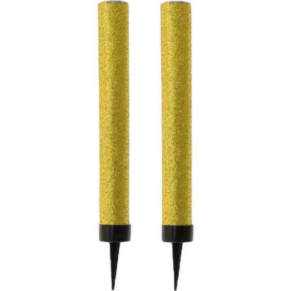 Glittriga Isfacklor Guld 2-pack