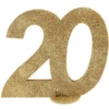 Glittrig 20 Års Dekoration Guld