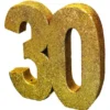 Glittrig 30 Års Dekoration Guld