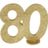 Glittrig 80 Års Dekoration Guld