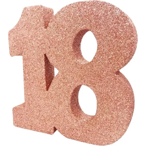 Glittrig 18 Års Dekoration Roseguld
