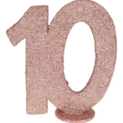 Glittrig 10 Års Dekoration Roseguld