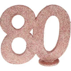 Glittrig 80 Års Dekoration Roseguld