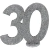 Glittrig 30 Års Dekoration Silver