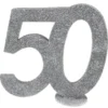 Glittrig 50 Års Dekoration Silver