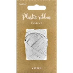 Glittrigt Presentsnöre Silver Deluxe