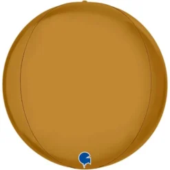 Globe Folieballong Satin Guld