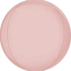 Globe Folieballong Satin Pastell Rosa