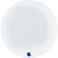 Globe Folieballong Vit