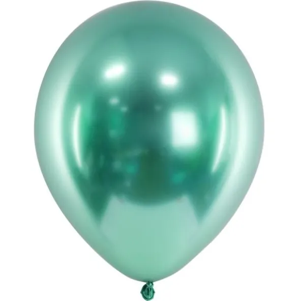 Glossy Ballonger Mörkgröna (10-pack)