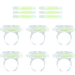 Glowstick Ringar 6-Pack