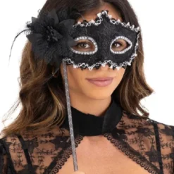 Ögonmask med Blomma & Pinne