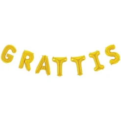 Grattis Bokstavsballonger Guld
