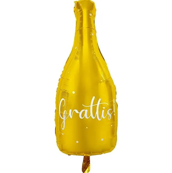 Grattis Champagneflaska Folieballong