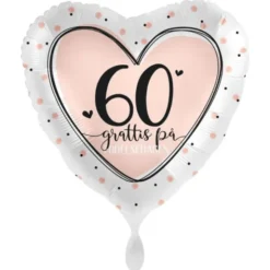 Grattis 60 År Ballong Lovely Birthday