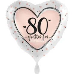 Grattis 80 År Ballong Lovely Birthday