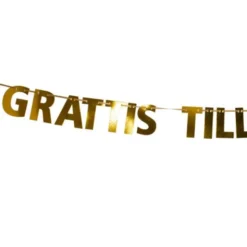 Grattis Till Examen Girlang Guld