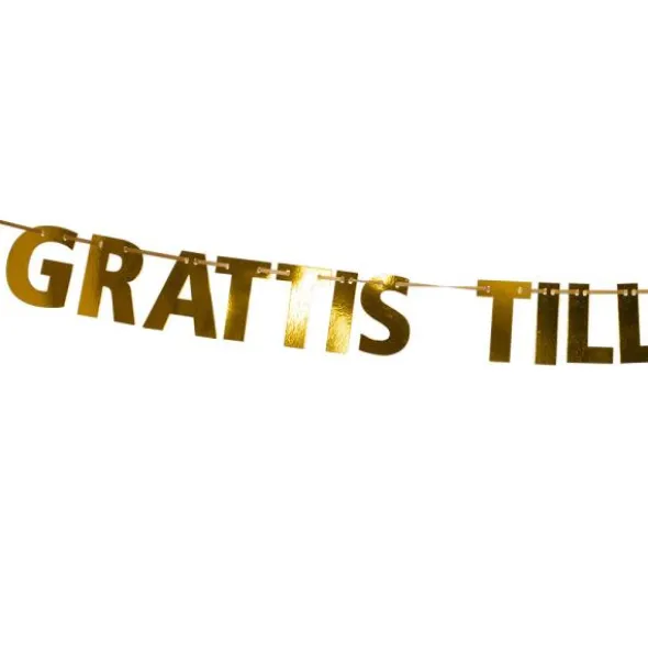 Grattis Till Examen Girlang Guld
