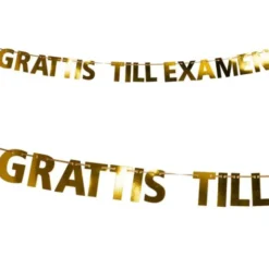 Grattis Till Examen Girlang Guld