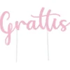 Grattis Tårtdekoration Rosa