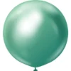 Gröna Gigantiska Chrome Latexballonger Green 2-pack