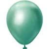 Gröna Mini Chrome Ballonger (25-pack)