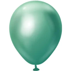 Gröna Mini Chrome Ballonger (25-pack)