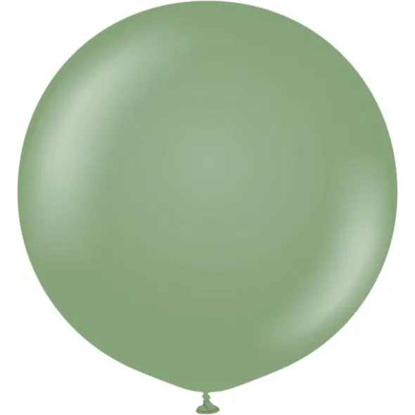 Gröna Stora Latexballonger Eucalyptus (2-pack)