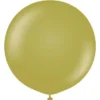 Gröna Stora Latexballonger Olive (2-pack)