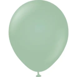 Gröna Stora Standard Latexballonger Winter Green (5-pack)