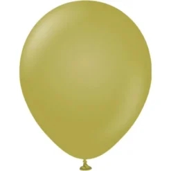 Gröna Stora Standard Latexballonger Olive (5-pack)