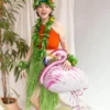 Grön Hawaii Hula Kjol 77 cm