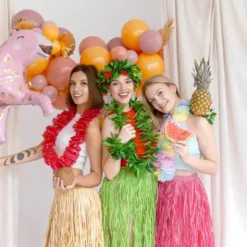 Grön Hawaii Hula Kjol 77 cm