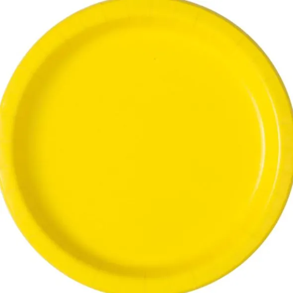 Gula Papperstallrikar