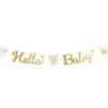 Guld Girlang Hello Baby
