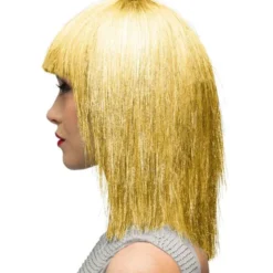 Guld Glitterperuk