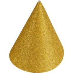 Guldiga Mini Partyhattar Glitter