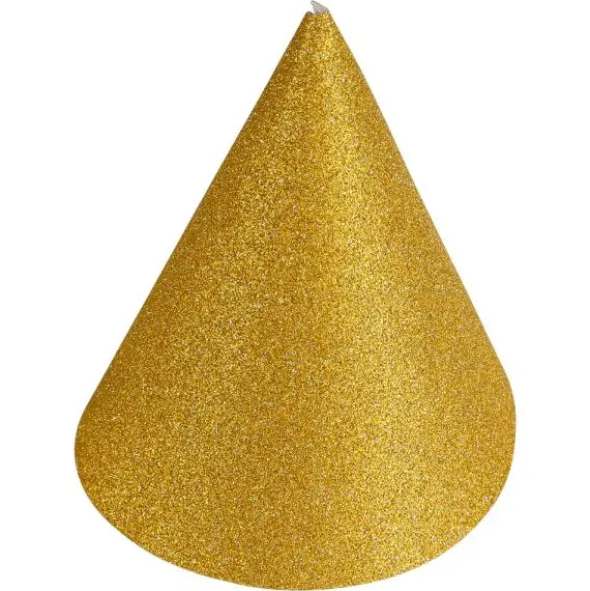 Guldiga Mini Partyhattar Glitter