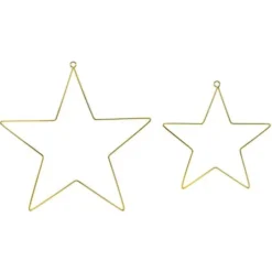 Guld Stjärnor Hängande Dekorationer