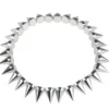 Halsband med Nitar Silver