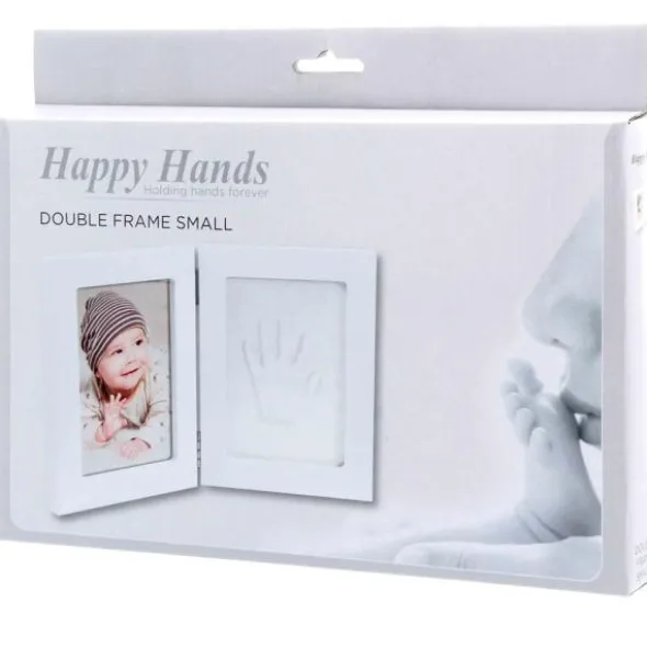 Hand- & Fotavtryck Vit Dubbelram