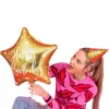 Happy B'day Folieballong Stjärna Guld