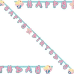 Happy Birthday Banderoll Sjöjungfru