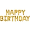Happy Birthday Bokstavsballonger Guld