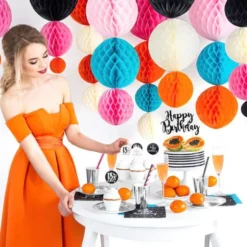Happy Birthday Cake Topper Svart