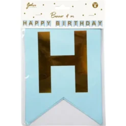 Happy Birthday Flaggirlang Blå