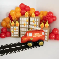 Happy Birthday Folieballong Brandbil