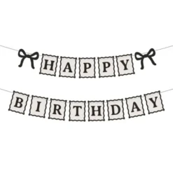 Happy Birthday Girlang med Rosetter 1 m