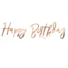 Happy Birthday Girlang Metallic Roseguld