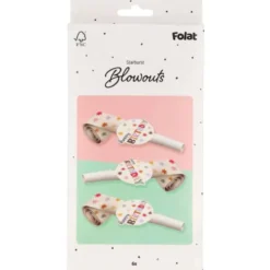 Happy Birthday Ormblåsor med Stjärnor 6-pack